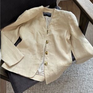Vintage 100% Linen Blazer – Linda Allard for Ellen Tracy